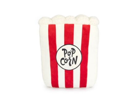 Kussen Popcorn 40x30cm - stof - wit rood