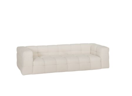 Zetel Bubble 4-zit stof wit