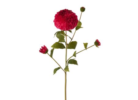 Kunstbloem Dahlia H77cm - kunststof - fuchsia
