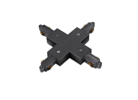 Railverlichting X-connector monofase zwart