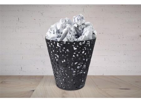 Papiermand Letters Ø28,5x30cm zwart