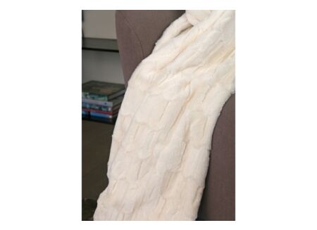 Plaid Verona 150x200cm nepbont offwhite