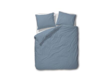 Dekbedovertrek 140x200/220cm - percale katoen - blauw