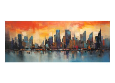 Print op canvas Skyscrapers 200x80cm