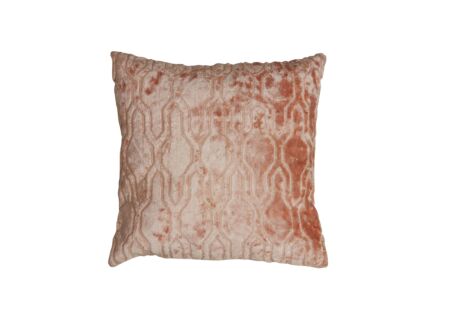 Kussen Jembana 45x45cm - viscose & polyester - perzik