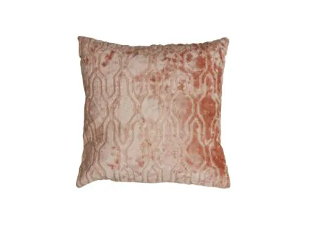 Kussen Jembana 45x45cm - viscose & polyester - perzik