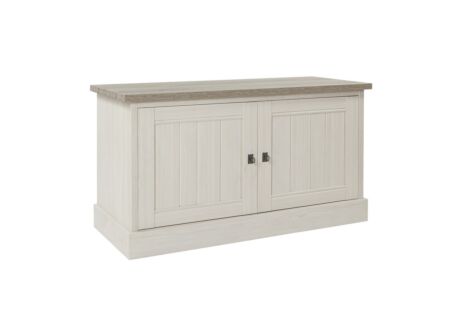 Tv-meubel 122cm - meubelplaat - lariks & bruine eik