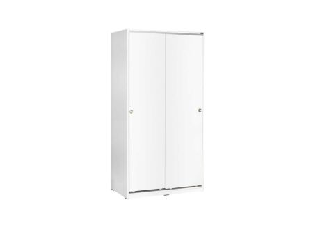 Schuifdeurkast Auckland 94cm - decor - wit