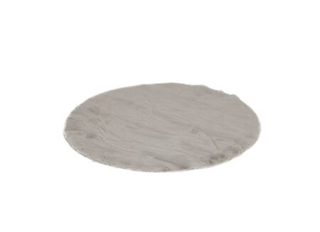 Rond tapijt Serene Ø90cm - nepbont - stone