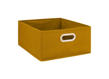 Opbergbox 31x31x15cm mosterd