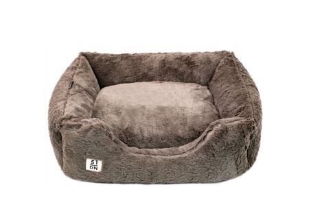 Hondenmand Supersoft S 50x40cm - stof - donkerbruin