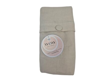 Serviette Wow 45x45cm - katoen - essence ivory