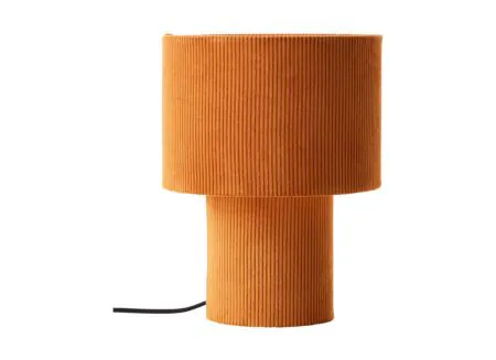 Tafellamp Tony E27 H30cm - metaal/stof - geel - Lampe de table Tony E27 H30cm - métal/tissu - jaune