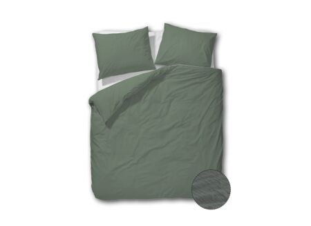 Dekbedovertrek 140x200/220cm - tetra katoen - groen