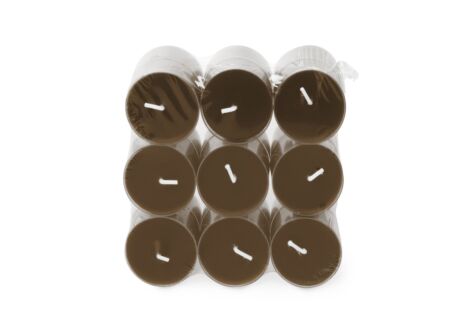 Theelichtjes Clearlight Twinkling Touch 4,5u bruin, 18 stuks