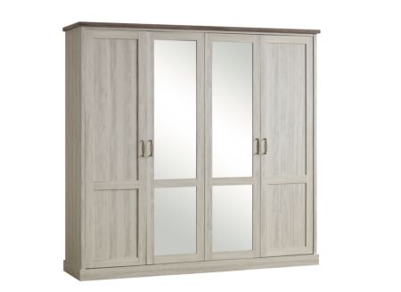 Kleerkast Ella 225cm - decor - light oak/bruin
