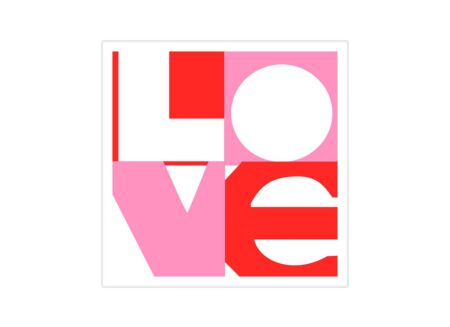 Serviette Love Graphic 33x33cm multicolor 20 stuks