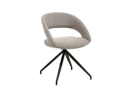 Draaistoel Yara 47,5x59,5x84,5cm - stof - grijs