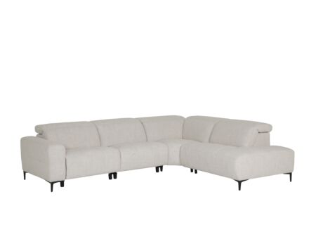 Hoeksalon Knight 317x255cm - stof - beige