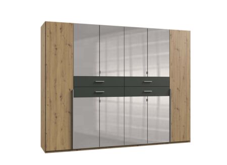 Kleerkast Denver 270cm - decor - artisanale eik/grafiet