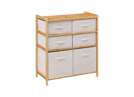 Ladekast Tidy 66x33x78,5cm - bamboe - naturel