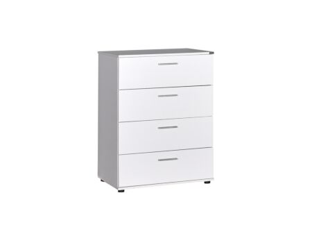 Ladekast Komodo 73x44x96cm - melamine - wit