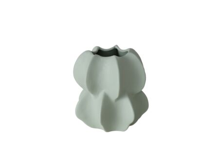 Vaas Nima H17cm - porselein - groen