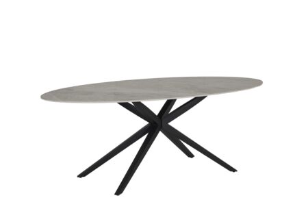 Tafel 240x120cm - keramiek -grijs