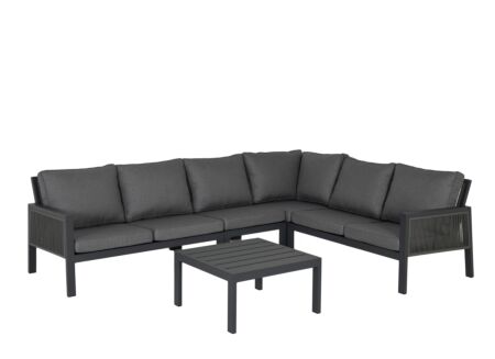 Loungeset Fennel aluminium - antraciet