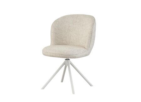 Draaistoel Kappa 55x49x85cm - stof - beige
