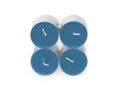 Theelichtjes MAXI Soft Sunrise 10u blauw, 8 stuks