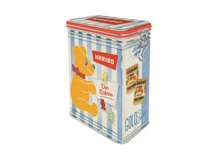 Bewaardoos Haribo Die Echten 11x8x18cm - metaal - meerkleurig