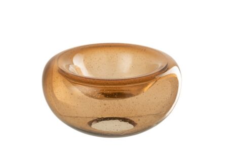 Schaal Carol Ø26cm - glas - caramel