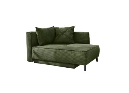 Chaise longue Rex Recamière  155x95x81cm - stof - groen met bedfunctie