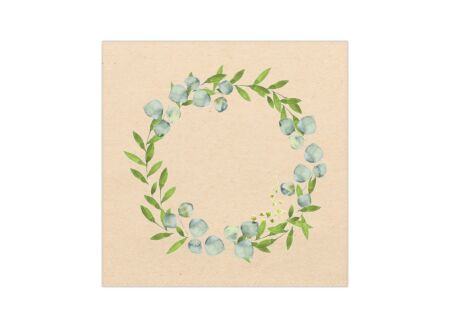 Serviette The Wreath 33x33cm multicolor 20 stuks