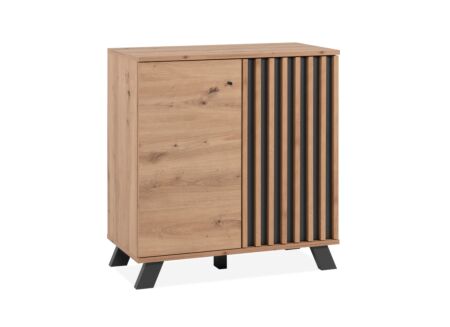Commode Medan  80x40x85cm - melamine - artisanale eik