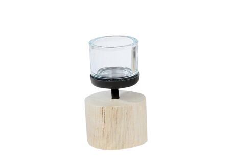 Windlicht Lorretta H15cm beige