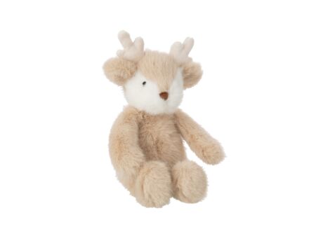 Knuffel Rendier H30cm - stof - beige