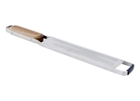 Handrasp Aspen 37x4,4x2cm - acacia hout & RVS - zilver & bruin