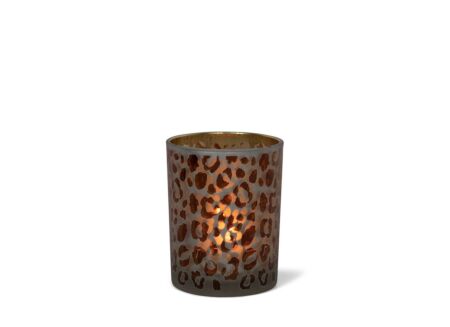 Theelichthouder Leopard Print H8cm