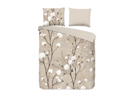 Dekbedovertrek Ralfa 240x220cm - microvezel - zand