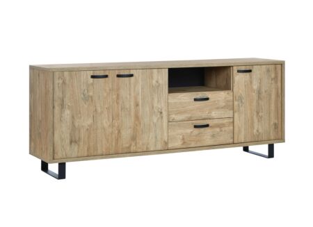Dressoir Como 1 220cm - melamine - golden oak