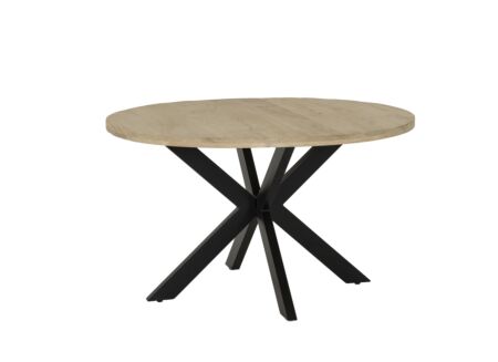 Ronde tafel Hoffa Ø130cm - mango massief - sandblast