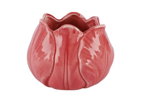 Bloempot Tulip 13x13x10m - keramiek - roze