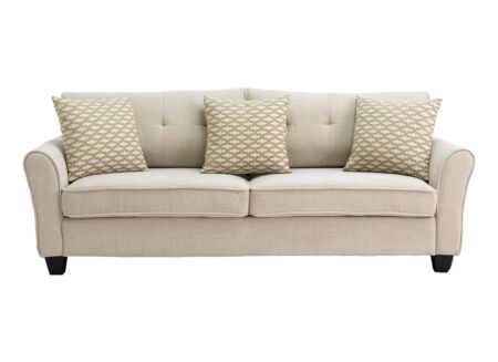 Zetel Road 3-zit stof beige