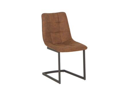 Stoel Cloud 46,5x57x86cm - microvezel - cognac