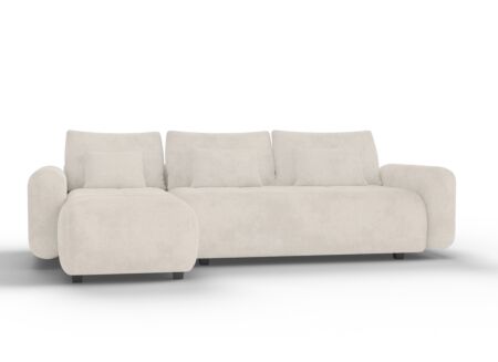 Hoeksalon Olivio 277x114cm - stof - beige