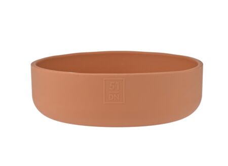 Voerbak Sili 1400ml - silicoon - terracotta