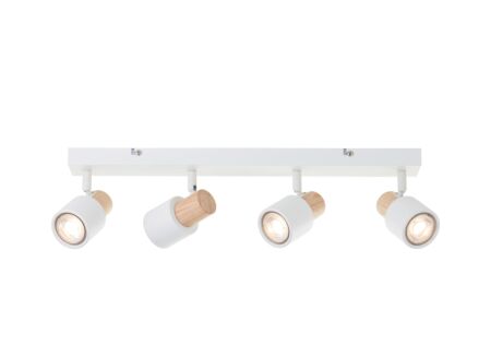 Opbouwspot Pini met 4 spots 10W GU10