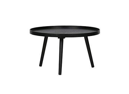 Bijzettafel Ø78cm - MDF - zwart